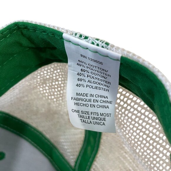 Bud Light Green & White Trucker Hat With Shamrock Patch - Picture 5 of 5